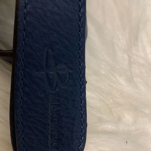 B Makowski blue shoulder bag - Picture 5 of 5